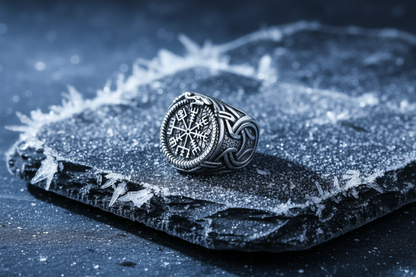 Vegvisir Ring - Frosted Slate Blue